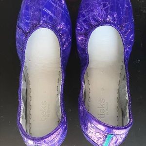 Tieks - Size 9 - Custom Purple with Silver Shine